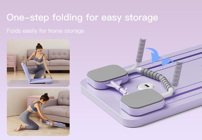 UMAY Multi-functional Ab Exercise Board, Home Pilates Reformer, Ab Workout Equipment for Core Strength Training Foldable for Home Gym Fitness UMAY Multi-functional Ab Exercise Board, Home Pilates Reformer, Ab Workout Equipment for Core Strength Training Foldable for Home Gym Fitness