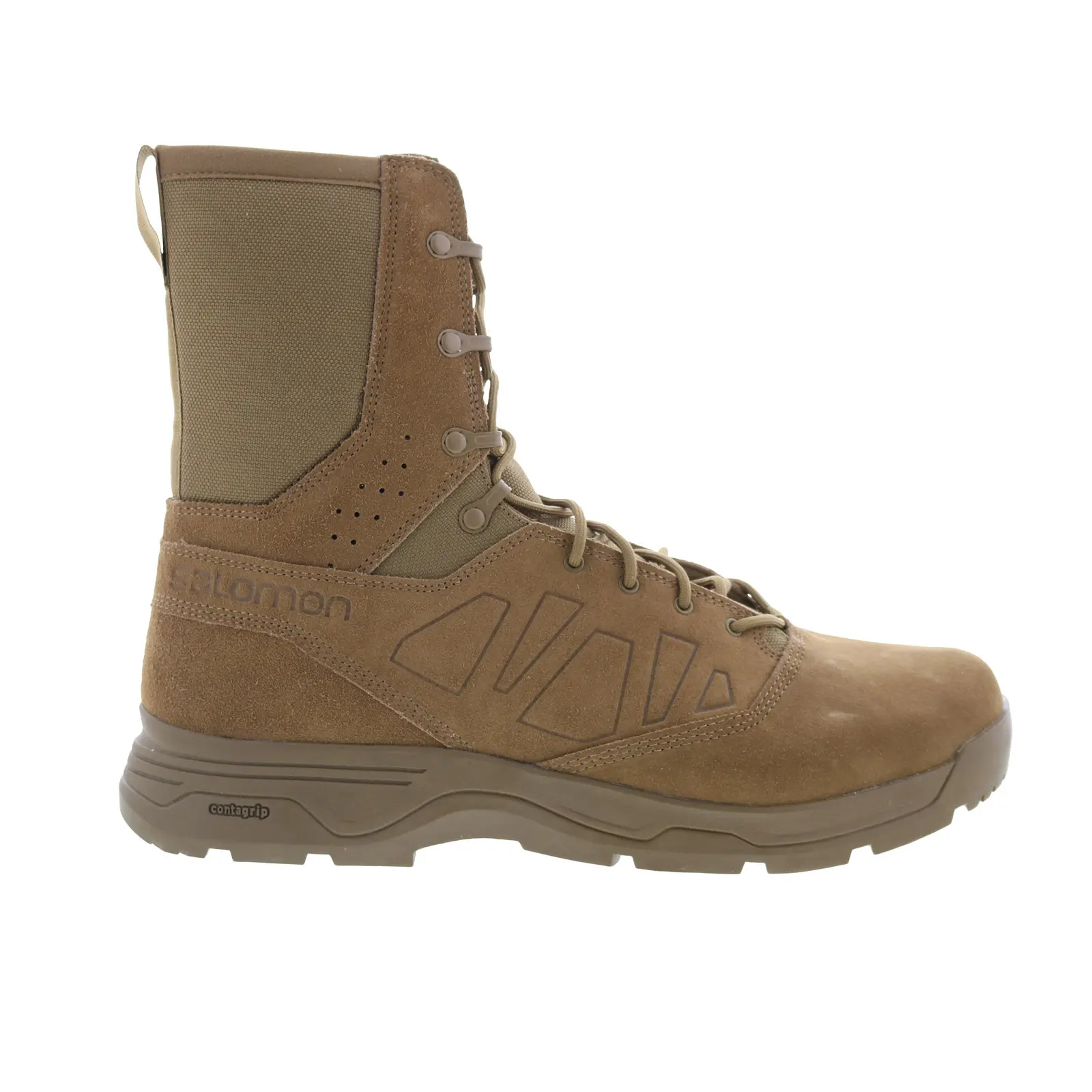 Salomon Guardian Wide 405891 Mens Brown Wide Suede Lace Up Tactical Boots