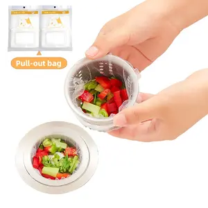 Disposable Sink Strainer Bags – Eco-Friendly Mesh Drain Filters for Food Waste & Bathroom Hair, Anti-Clogging, Simple & Convenient to Use, Kitchen & Bathroom Essential