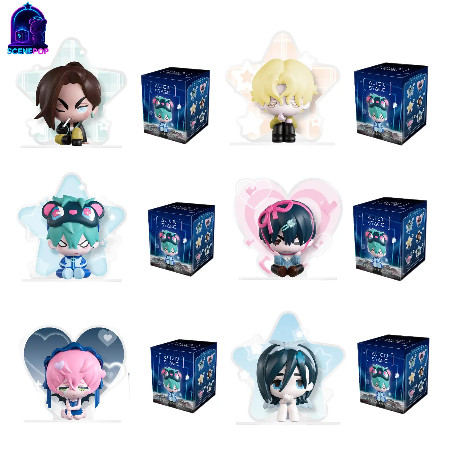 Alien Stage Confirmed Design Blind Box Figure – Alter Stage Series Official Soft Vinyl Plush Display Piece Merch Mystery Box Anime Merch, Birthday Gift & Collector’s Item Blindbags Surprise Set Blindbags