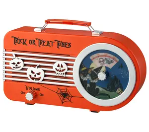 Mr. Halloween 10 in. Trick or Treat Orange Radio