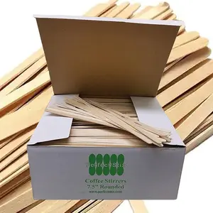 Wooden Coffee Stirrer Sticks 7-1/2" Length, Pack of 1000 (FS204-1000)