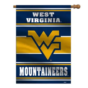 Fremont Die  28 x 40 in. Polyester West Virginia Mountaineers 2 Sided Banner