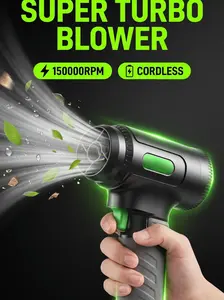 Cordless Handheld Turbine Blower High Wind Speed Lightweight Portable Courtyard Garage Snow Removal Fast Charging Efficient Drying for Car Owners