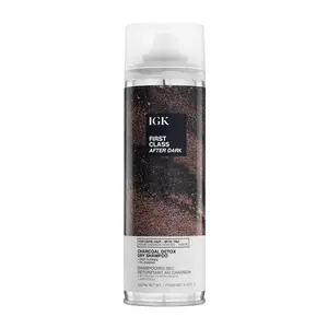 IGK FIRST CLASS AFTER DARK Tinted Charcoal Detox Dry Shampoo | Dark Hair | Balances Oil + Soothes Scalp + Volumizes | Cruelty Free | 243ml | 6.5 oz