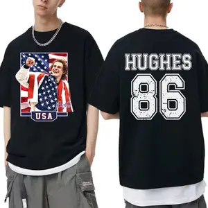 Vintage USA Hockey Shirt - Patriotic Hockey Fan tee - Team USA Inspired Graphic Shirt - American Hockey Pride - Jack Hughes