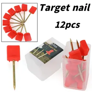 Sturdy Archery Target Nails, Quick Installation, Lightweight, Essential for Indoor & Outdoor Shooting, Archery Training Accessories