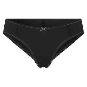 LIGHTWEIGHT COTTON LACE HIPSTER | SOOT TONAL