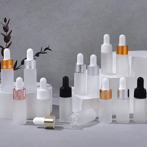 Essential Oil Glass Dropper Empty Bottle, Eye Drop Bottle, Perfume Aromatherapy Container, Travel Bottles, Travel Kit, Ideal Christmas & Valentine Gift