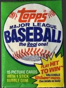 1981 Topps Baseball Unopened Wax Pack
