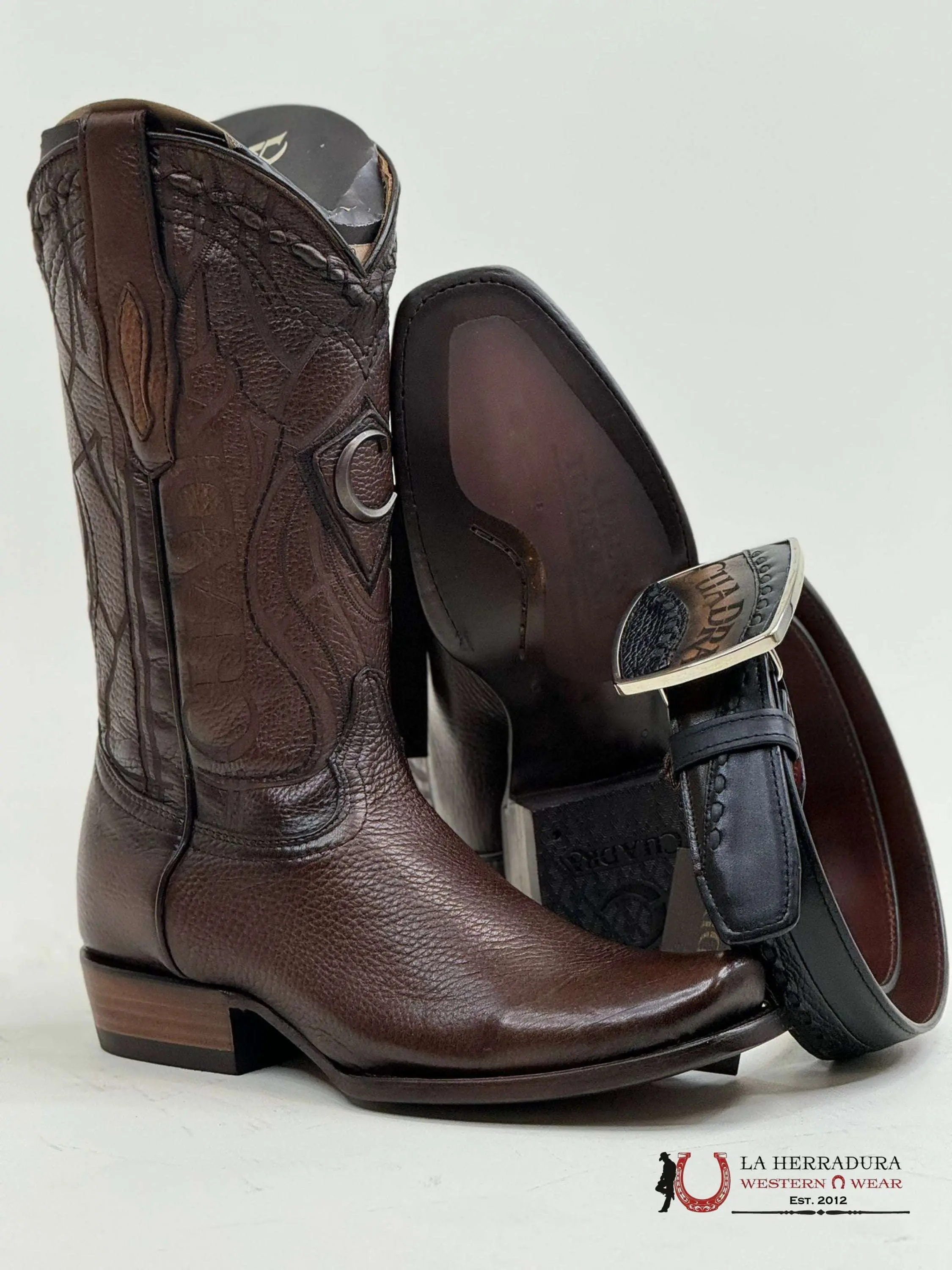 CUADRA CU801 BOOTS BROWN SEMI SQUARE TOE CU801