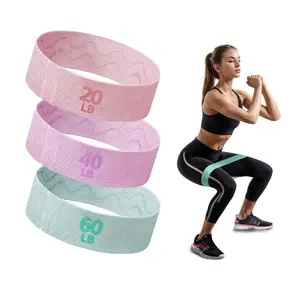 [Fabric Resistance Bands] 3 Set Resistance Bands |   Fabric Workout Bands for Pilates, Rehab, Fitness and Home Workout