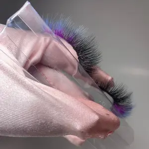 Periwinkle Ombré Strip Lashes Makeup Eyelashes Purple Cosmetic