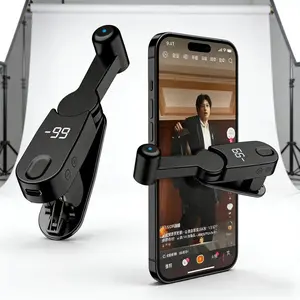 Rechargeable Auto Clicker with Digital Display, Clamp Design for Live Streaming & Gaming Automation, Essential Tool for Gamers, Esports Controller