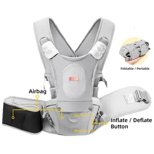 Air Cushion Baby Carrier | All-Season Comfort | Ergonomic & Breathable Hip Seat for Newborns to Toddlers Postpartum Travel