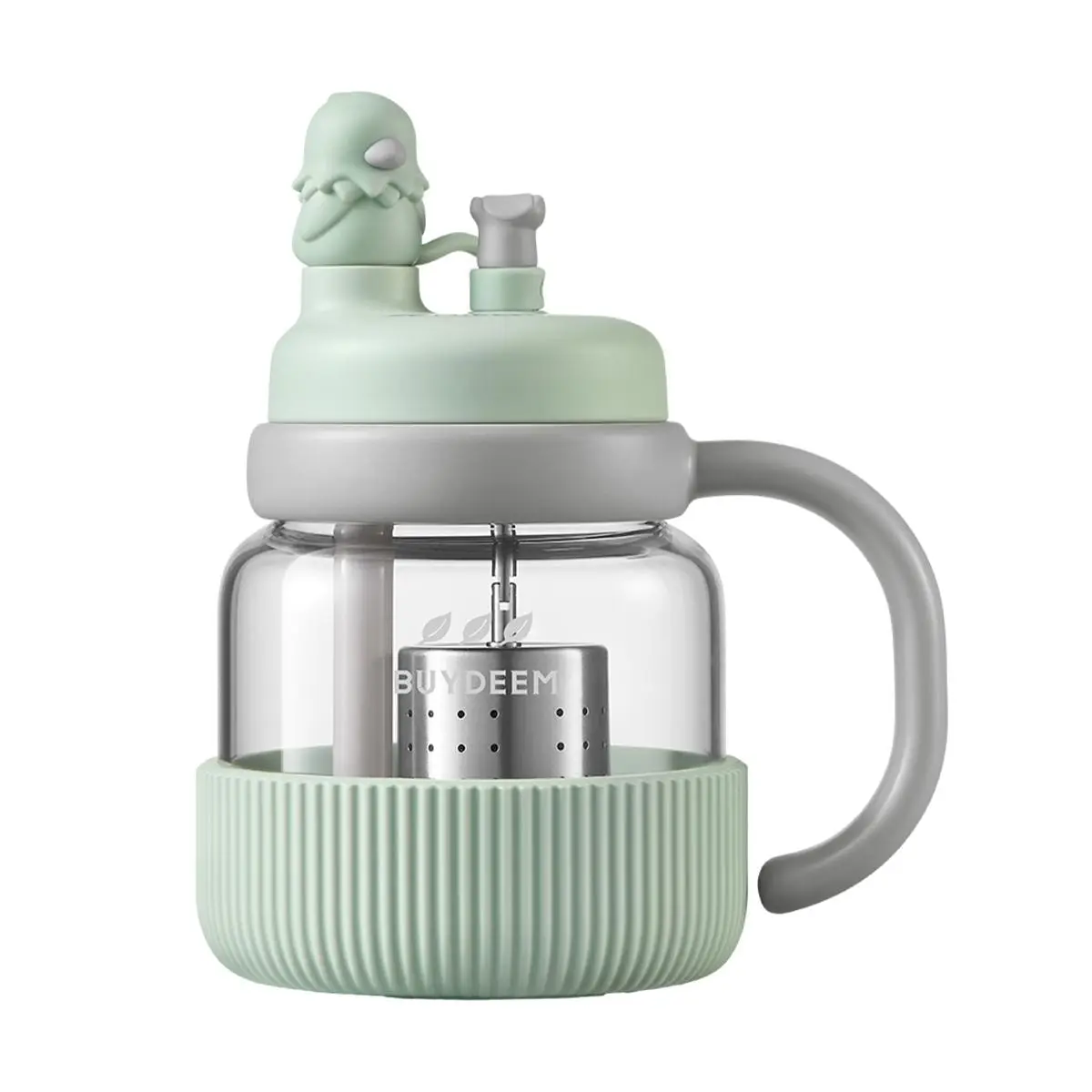 BUYDEEM 600ml Glass Tea Tumbler with Infuser - Portable Double Wall Tea Cup for Loose Leaf & Tea Bags - DG86/A8 BUYDEEM 600ml Glass Tea Tumbler with Infuser - Portable Double Wall Tea Cup for Loose Leaf & Tea Bags - DG86/A8