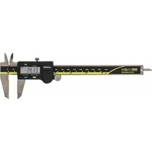 Mitutoyo Electronic Caliper: 0.0000" Min, 6.0000" Max, IP67, for Depth, Inside Diameter, Outside Diameter & Step 0.0010" Accuracy, Stainless Steel 500-196-30