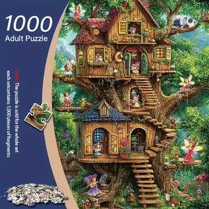 F&F 1000 Piece Adult Puzzle - Hell-Level High Difficulty Mini Rectangular Puzzle 38x 26cm /14.96x 10.24inch , Premium Thick Cardboard and Vibrant Colors, Portable Art Decoration Essential for DIY Enthusiasts, Perfect Gift for Birthdays, Thanksgivin