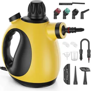 Handheld Steam Cleaner for Home - Pressurized Handheld Steamer for Cleaning with High Pressure, Chemical-Free Multi-Purpose Portable Deep Steam Cleaner for Cleaning Windows, Couch(Yellow)