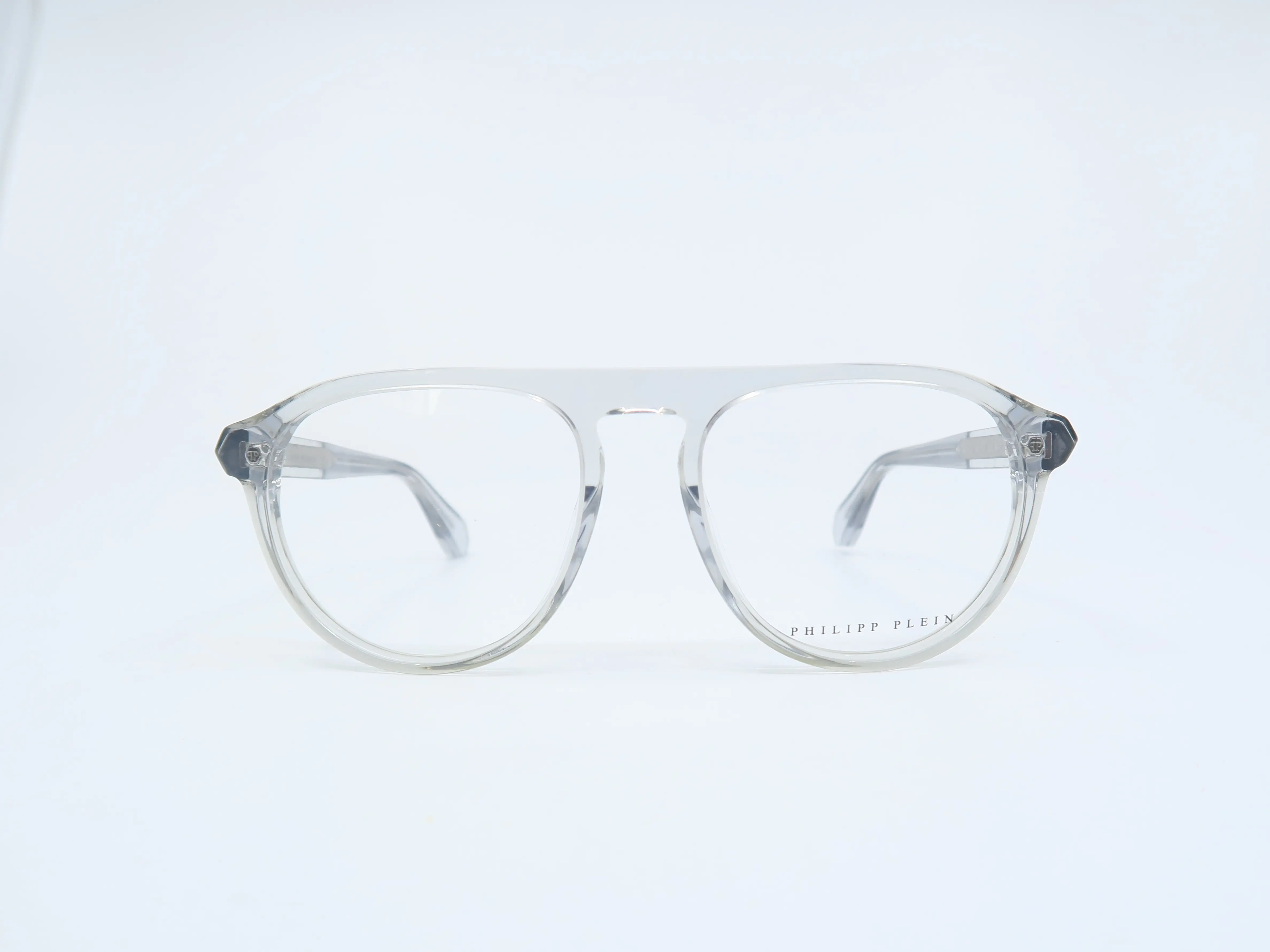 Philipp Plein PASSION VPP016 Col. O6A7 Clear Pilot New Unisex Eyeglasses Frames