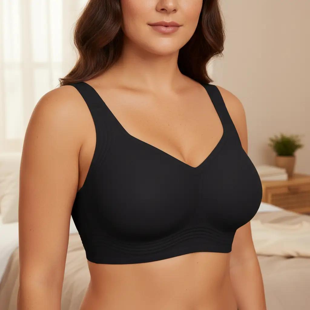 JIAJIA Women Jelly Bras Wirefree Full Coverage No Underwire Everyday Bras Comfortable Wireless Padded Tshirt Bra summervibes