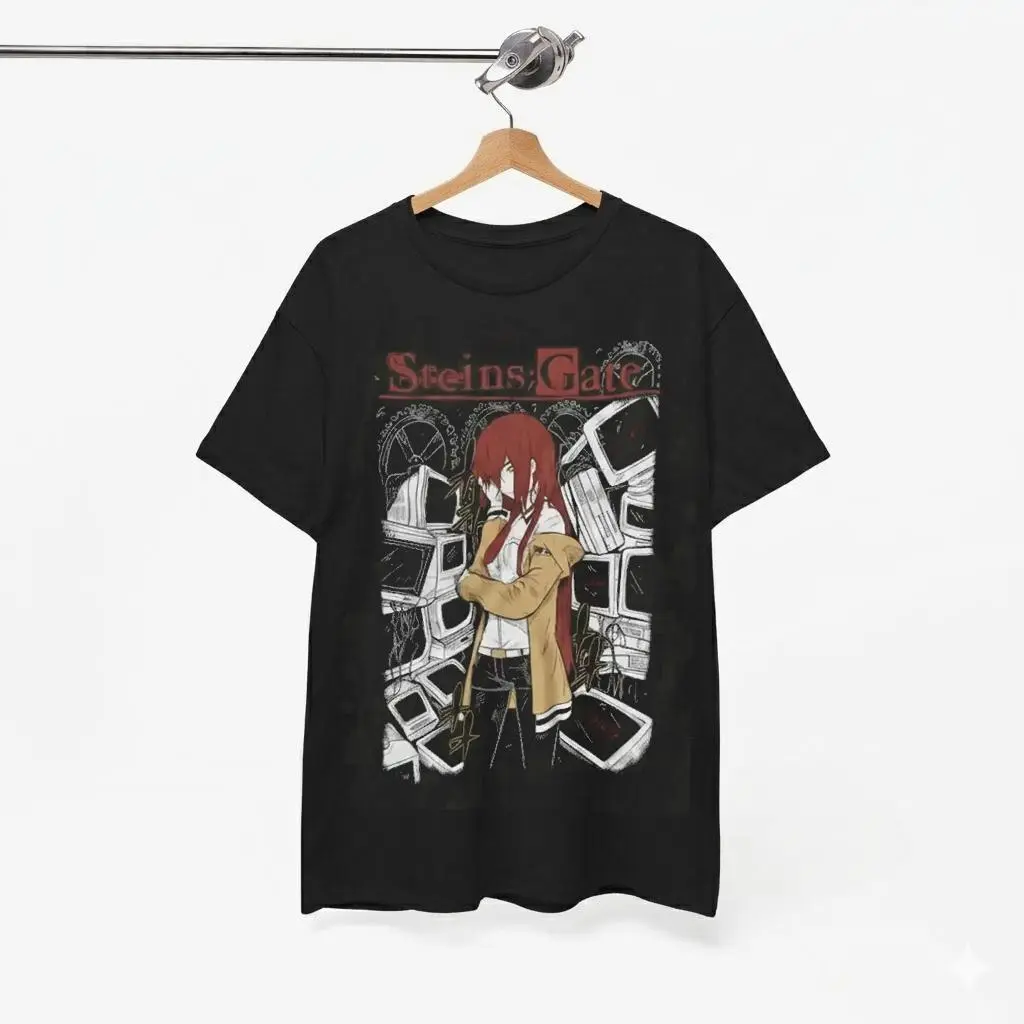 Steins;Gate Kurisu Makise Graphic T Shirt Gift For Fans Visual Novel Tee