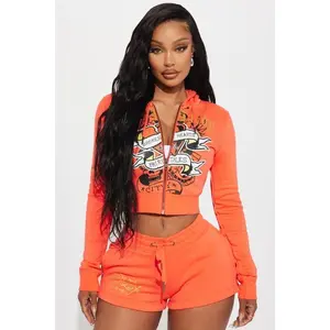 Ed Hardy Heart Tattoo Front Hoodie - Peach 7