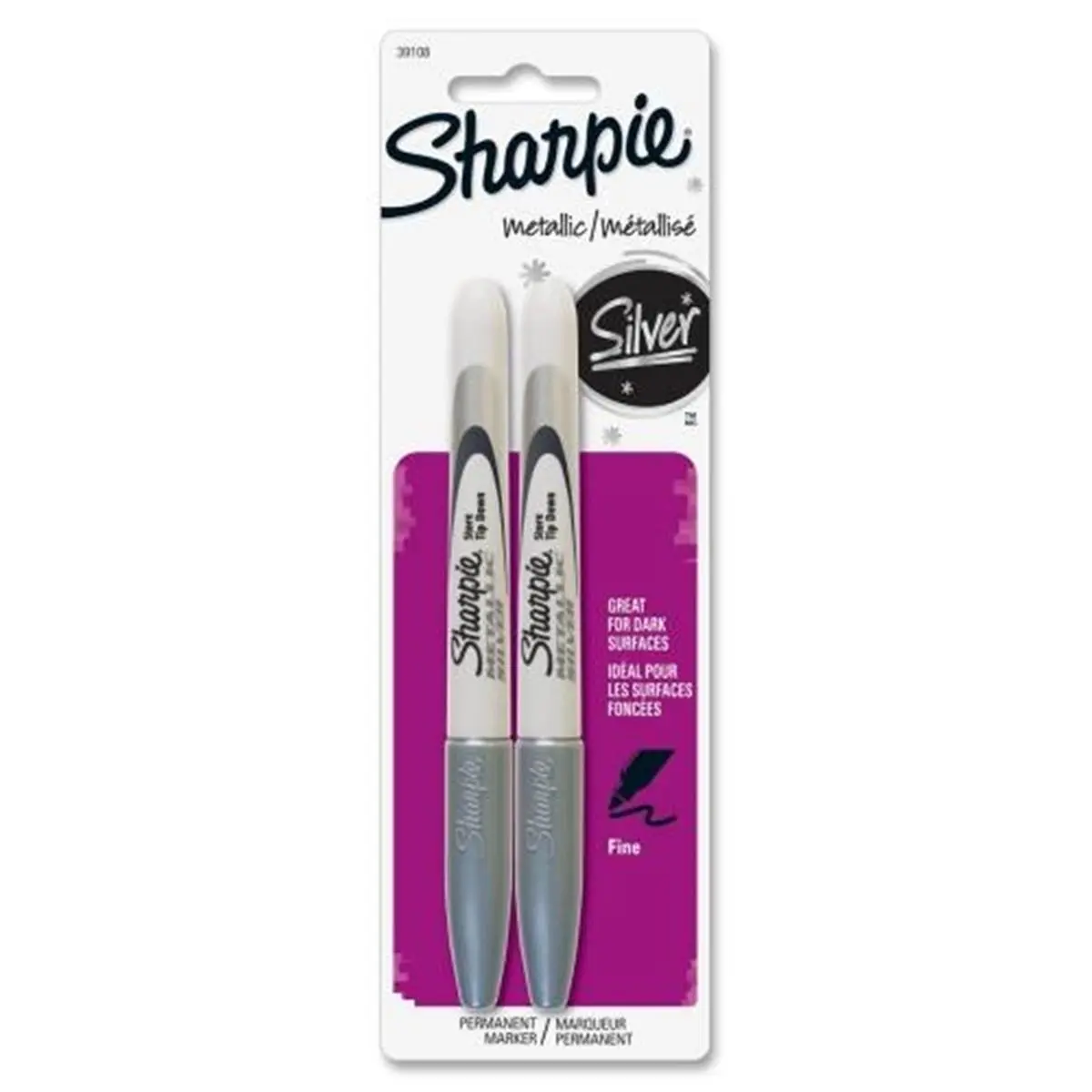 212 MAIN Sanford Silver Fine-Tip Permanent Marker Sharpie - Marker Sharpie Fine Point, School & Office Writing Tool for Stamping DIY Projects (0.08 lbs, 7.75" h x 8.5" w x 9.38" l)