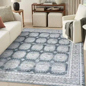 Nourison Dekor Vintage Indoor Area Rug, Earth-Tone, Eclectic, Folksy, Antique, Artwork Style Soft Furnishings Carpet for Home Use, Earth-Tone Area Rugs, Eclectic Area Rugs