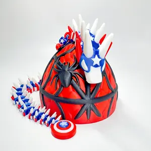 3D Printed Dragon [Captain America Theme]