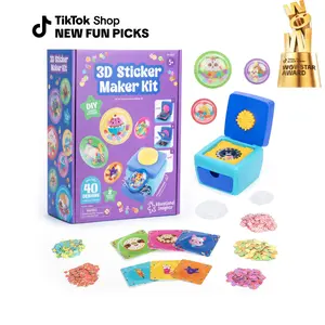 Educational Insights Easter Basket Stuffer & Gift 3D Sticker Maker DIY Kit: Puffy Stickers, Mess-Free Craft, Perfect Holiday Gift, 40 Stickers, Kids 5+