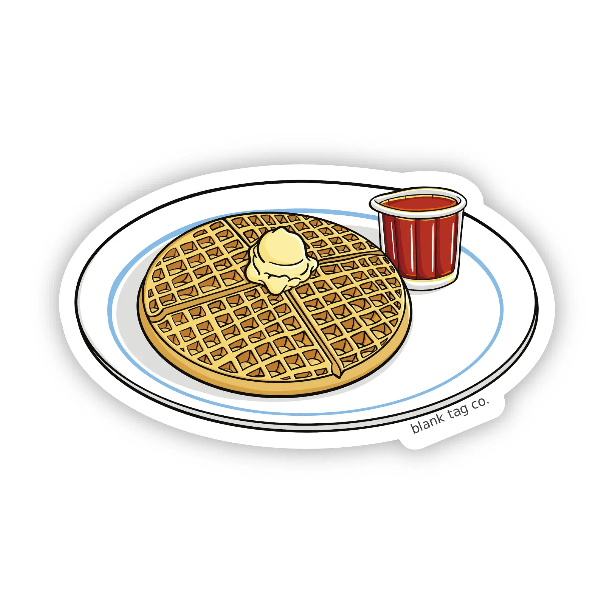 Blank Tag Co.® Waterproof Sticker - Waffle