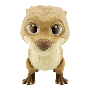 Articulated Otter – 3D Printed Fantasy Collectible | Poseable Aquatic Figurine