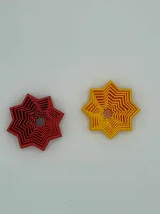 Multi layered fidget toy, star fidget toy, connection layers, 4 Pack.