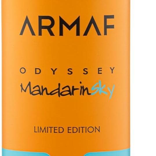Armaf Odyssey Mandarin Sky Limited Edition Exclusive Perfume Body Spray For Men 200ml Orange & Blue Bottle Design