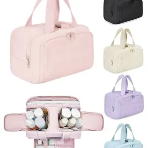Large Travel Toiletry Bag, Portable Cosmetic Storage Pouch, Women's Makeup Bag, Essential Beauty Organizer, Travel Cosmetic Bags, Ideal for Daily Use and Travel, Travel Essentials Bag