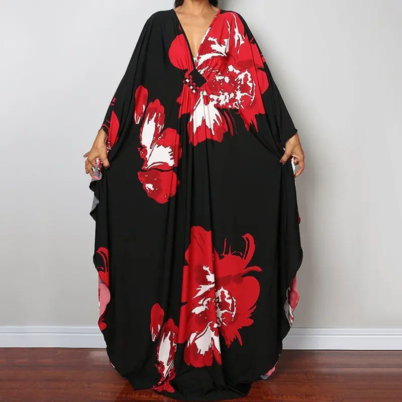 Black background with red flowers