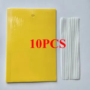 15Cm * 10cm yellow double-sided armyworm mesh -------- suitable for kitchen, plants and trees and other areas