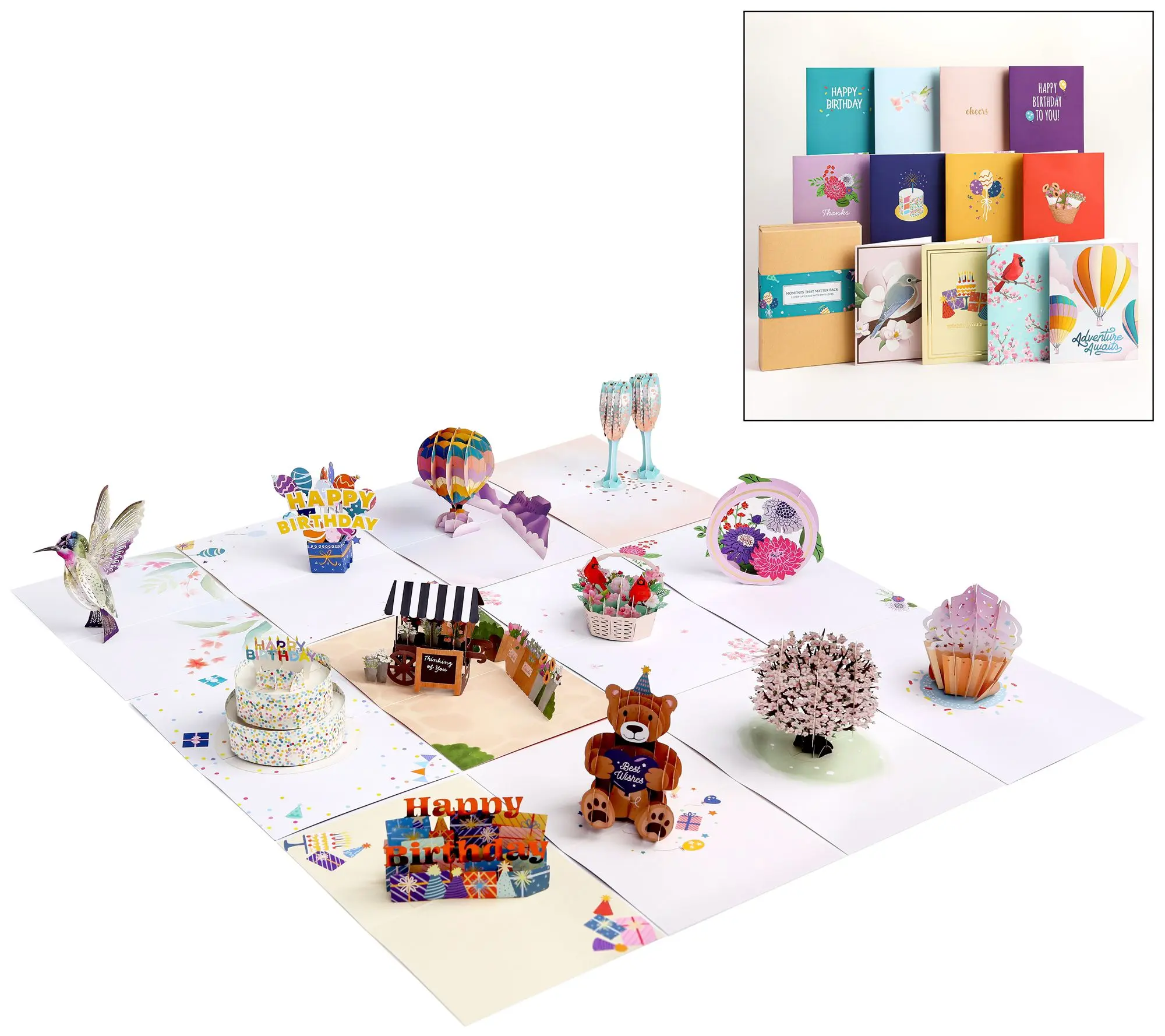 Lovepop 12 Pop- Up Cards Variety All Occasions In Box Assortment Lovepop 12 Pop- Up Cards Variety All Occasions In Box Assortment