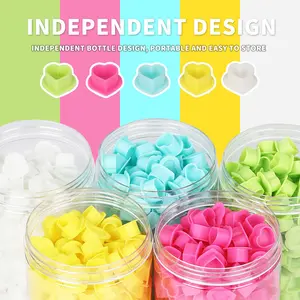 6 styles (rose red, yellow, white, green, blue. Five color mix) 200 heart-shaped tattoo cups, macaron color | odorless, suitable for tattoo artists and beginners, 200 heart-shaped tattoo cups | odorless, suitable for tattoo designers and beginners, tattoo