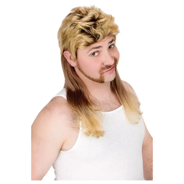 Blonde hillbilly Mullet Wig