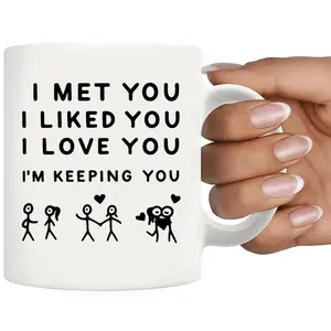 Anniversary Gift Set, Glass Water Bottle with Straw, Husband Wife, Valentine's Day, Drinking Glass Cup, for Girlfriend Boyfriend Kids