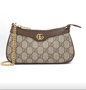 Pre-owned GUCCI Ophidia GG Supreme Mini Underarm Shoulder Bag Web Detail Women Luxury Handbag
