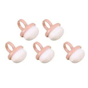 5 Pieces Ring-Shaped Nail Cleaning Brushes, Dust Remover for Manicure