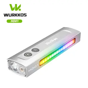 Wurkkos HD01 Rechargeable EDC Flashlight with Front Spotlight & Side Flood Light 90CRI RGB Dual Switch IP65 Waterproof LED Configuration 1 HM 16CSP1313 15RGB