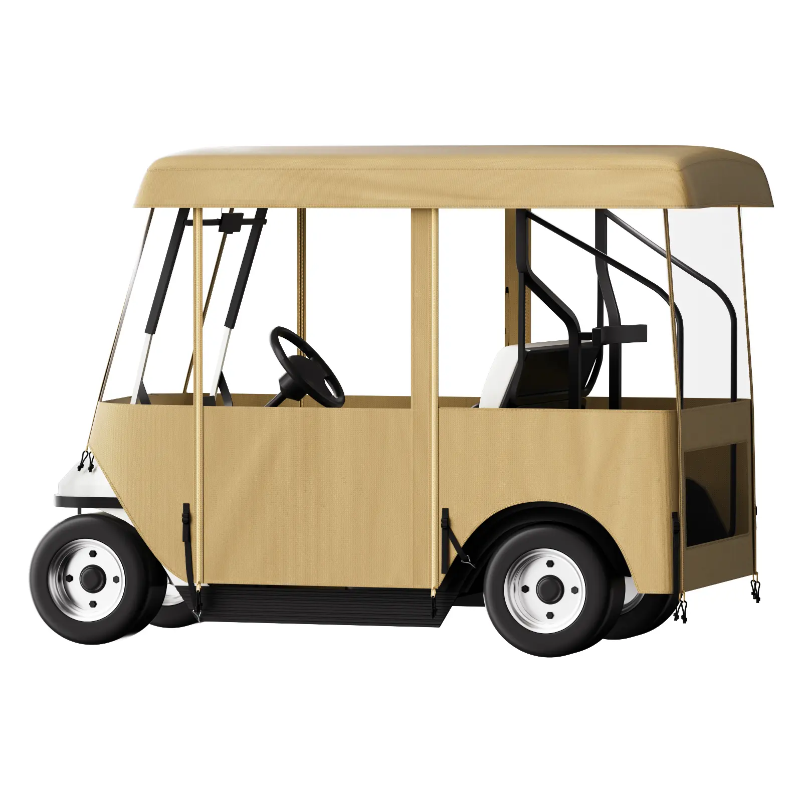 VEVOR Golf Cart Enclosure,  with 4-Sided Fairway Deluxe, 300D Waterproof Driving Enclosure with Transparent Windows, Fit for 2+2 Seats Golf Carts (Roof Up to 78.7''L)