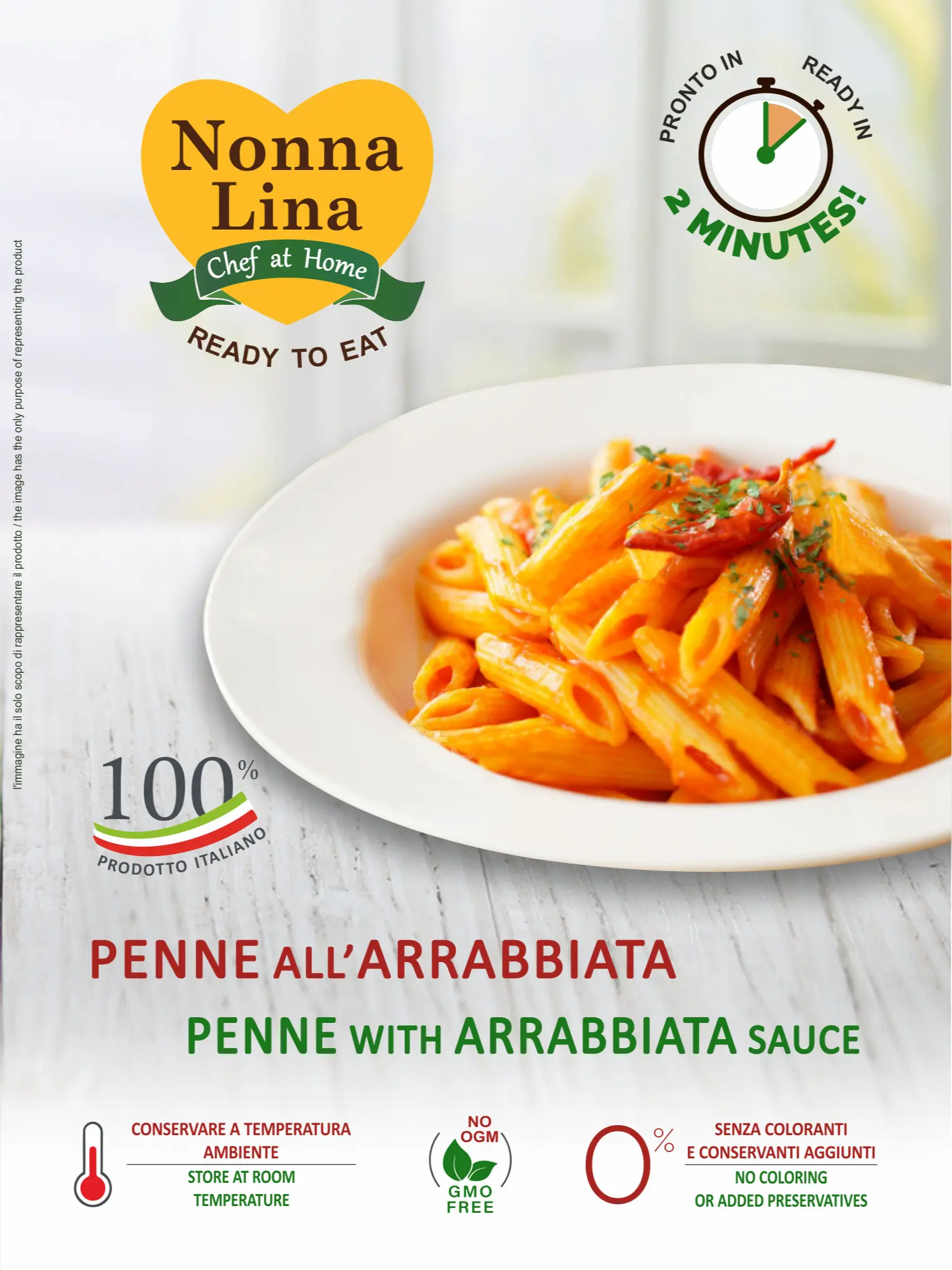 Pasta Penne with Arrabbiata Sauce Ready to Eat
