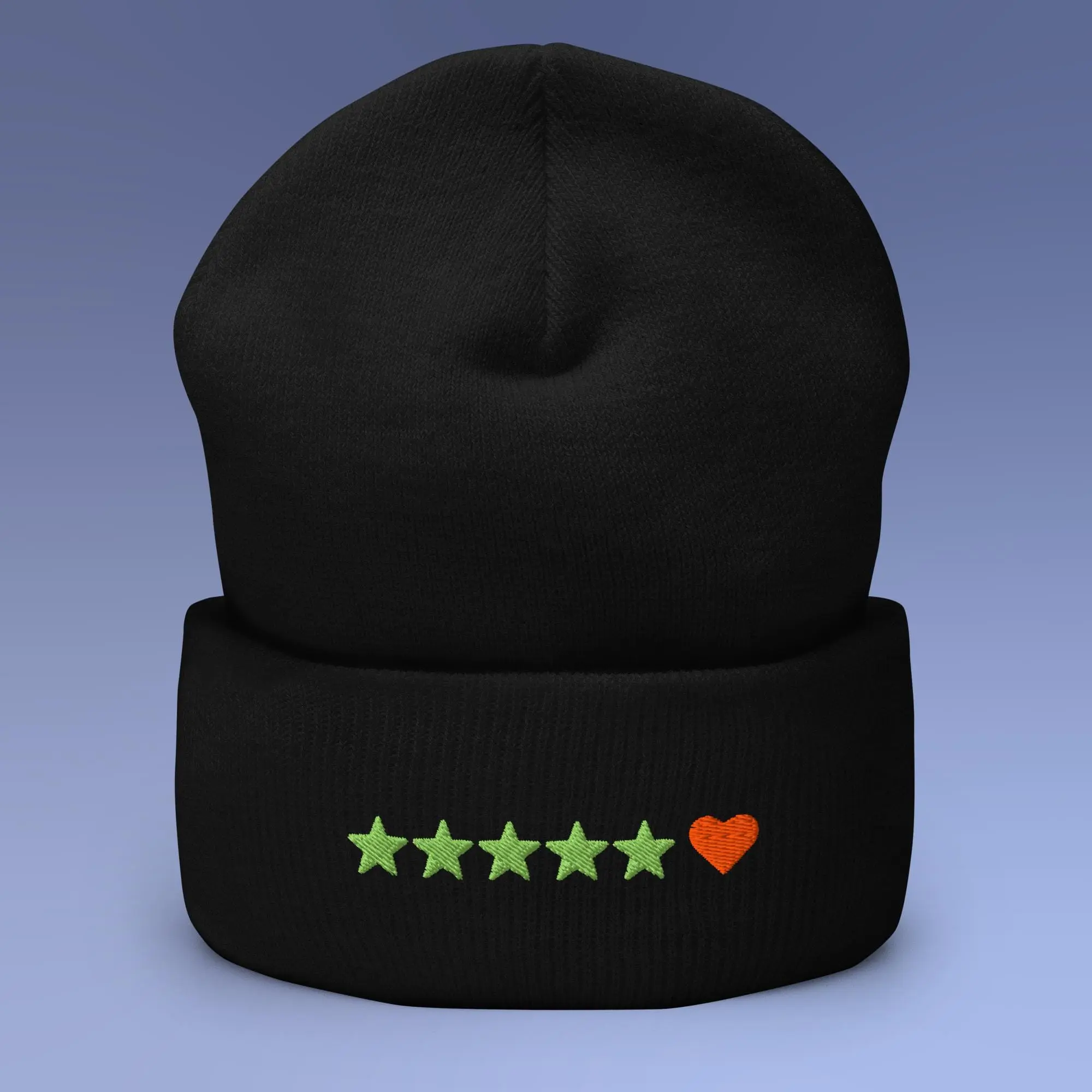 Letterboxd 5 Stars & Heart Beanie