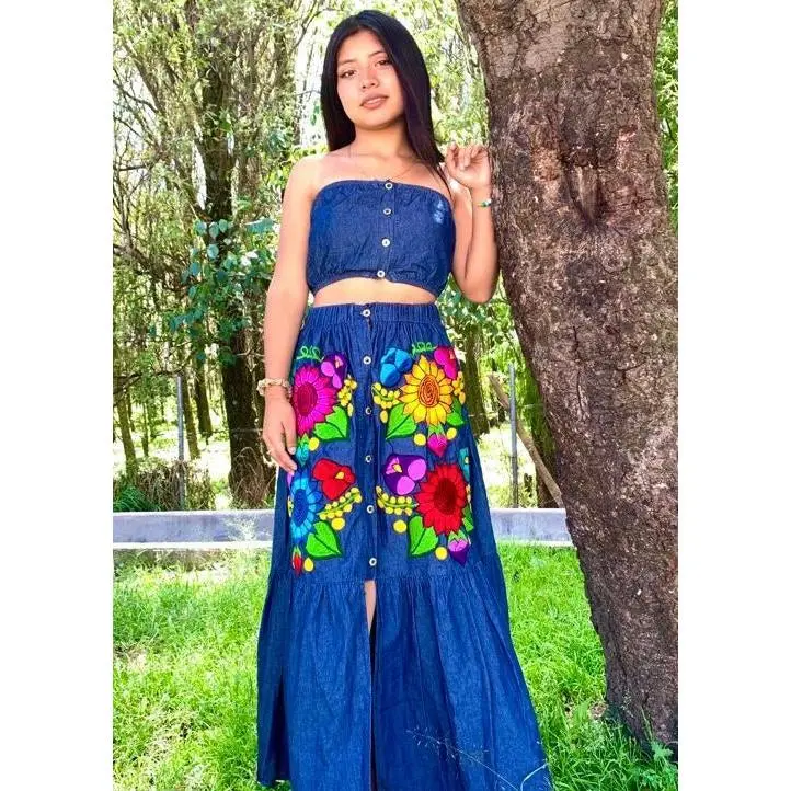 Lorena Two Piece Denim Set