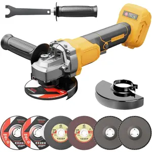 Cordless Angle Grinder, Brushless 4-1/2" Power Grinder Compatible with DeWalt 20V MAX Battery, 3-Speed, 7000 RPM, for Cutting, Grinding, Polishing – Tool Only (Battery Not Included)